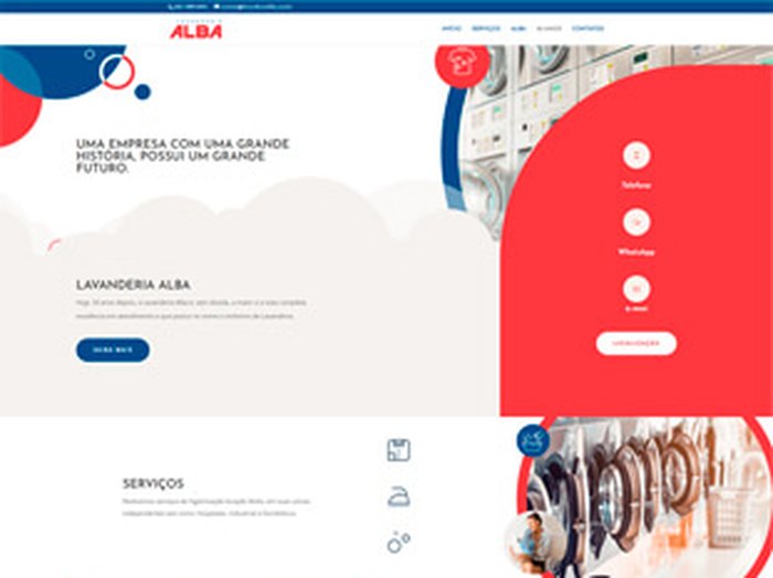 Site da Lavanderia Alba